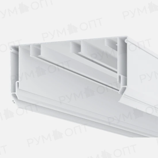 Профиль ALTEZA P-70 карниз двухрядный, белый
