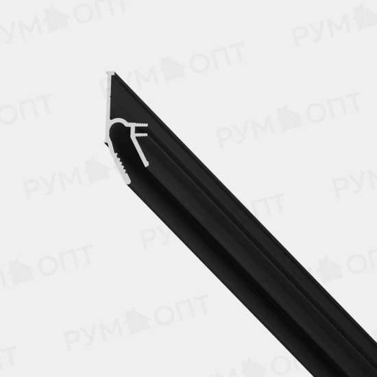 Профиль LumFer Clamp Umbra (теневой), 2м, чёрный